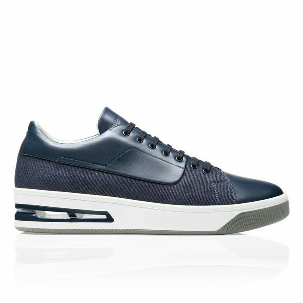 Porsche Design Denim Leather Sneakers Men’s US 9 EU 40 Blue Low Top Italy
